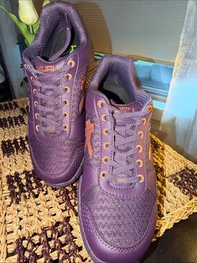 KURU Purple Sneakers with Orange Accents